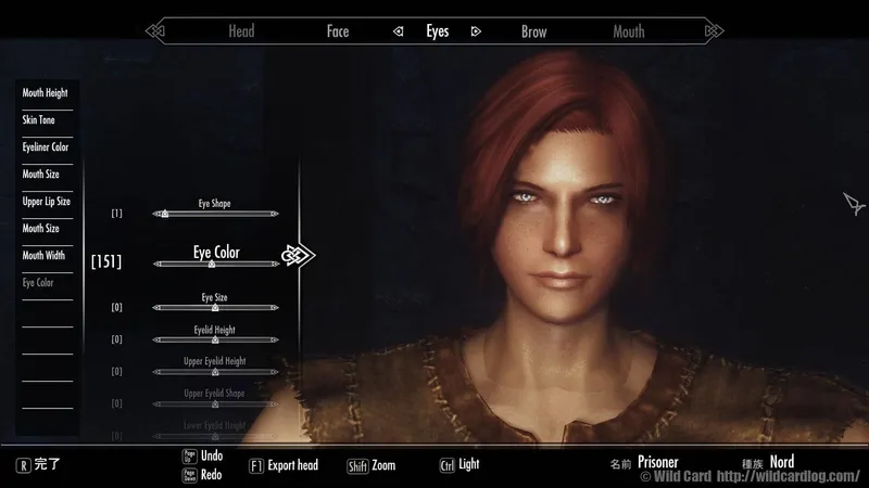 Skyrim男性キャラメイク入門